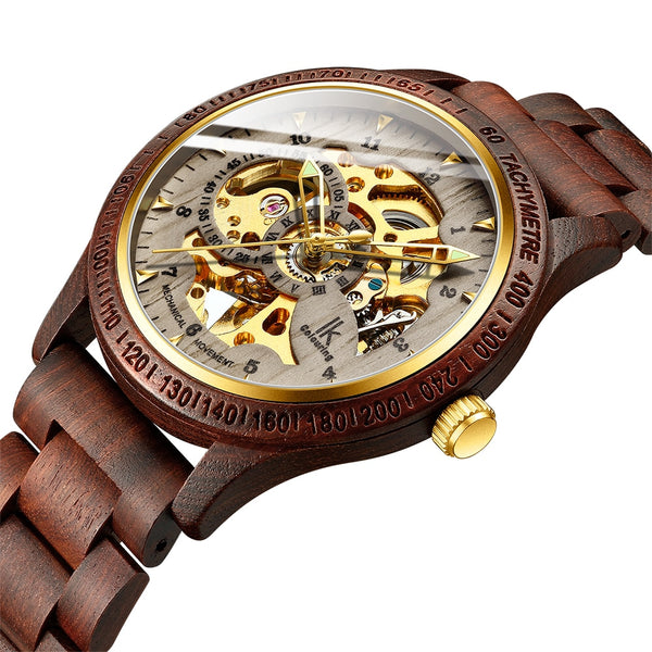 Classic Wooden Men's Mechanical Watch - Anniman Home Shop