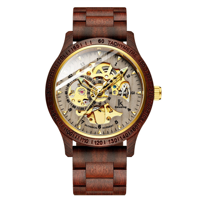 Classic Wooden Men's Mechanical Watch - Anniman Home Shop