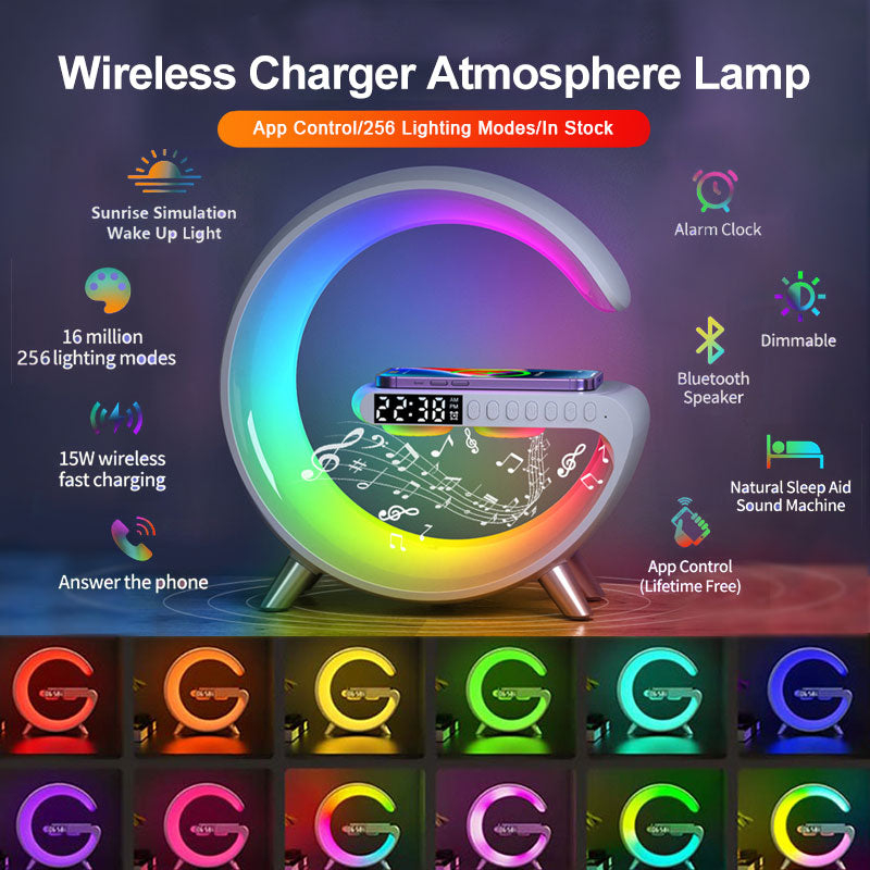 Bluetooth Speaker Wireless Charger Lamp - Anniman Home Shop