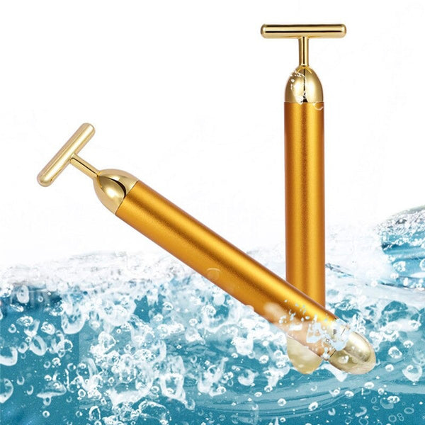 Energy 24K Gold T Beauty Bar Facial Roller Massager - Anniman Home Shop