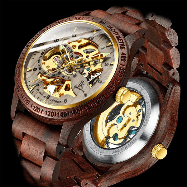 Classic Wooden Men's Mechanical Watch - Anniman Home Shop